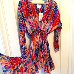 NWT Misa Los Angeles Chiara Dress in color Feather of Corfu | Size S